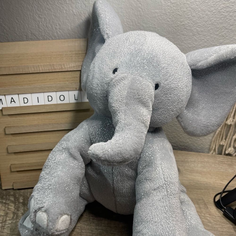 Levtex Baby Grey Stuffed Plush Elephant